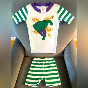 Hanna Anderson + Marvel Hulk PJs glow in the dark: Size 110/5